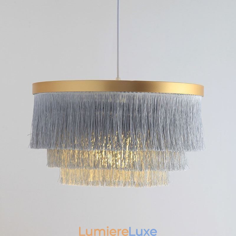Suspension décorative nordique, lustre à pampilles romantique et chaleureux, lampe suspendue créative