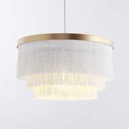 Suspension décorative nordique, lustre à pampilles romantique et chaleureux, lampe suspendue créative