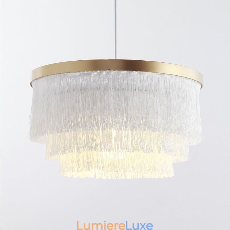 Suspension décorative nordique, lustre à pampilles romantique et chaleureux, lampe suspendue créative