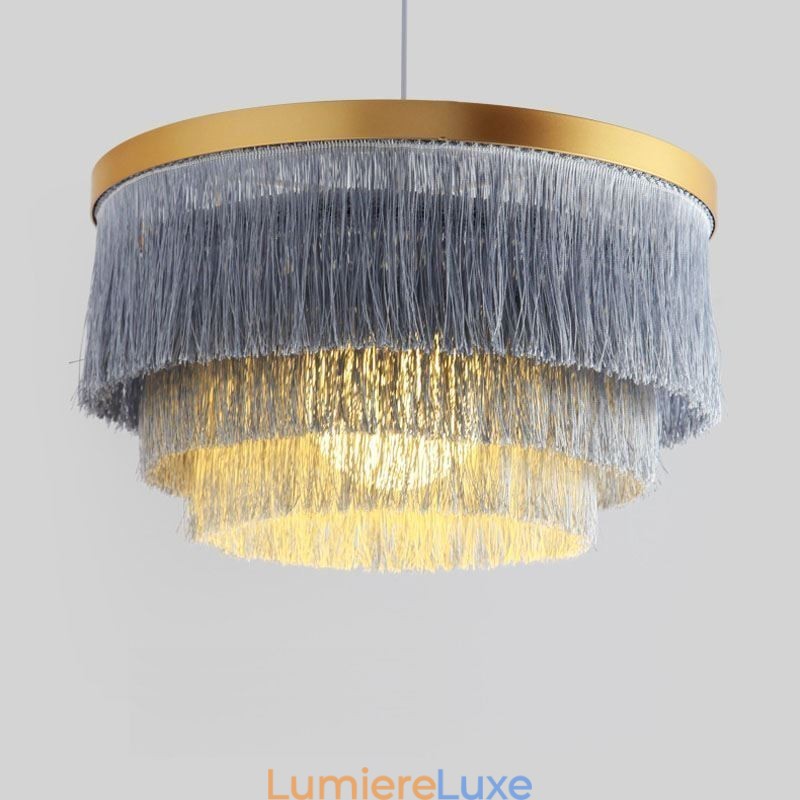 Suspension décorative nordique, lustre à pampilles romantique et chaleureux, lampe suspendue créative