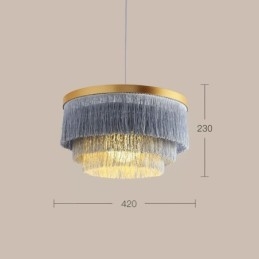 Suspension décorative nordique, lustre à pampilles romantique et chaleureux, lampe suspendue créative
