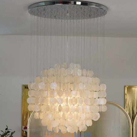 Suspension coquillage moderne, éclairage de plafond suspendu contemporain pour salle à manger Suspension coquillage moderne, éclairage de plafond suspendu contemporain pour salle à manger