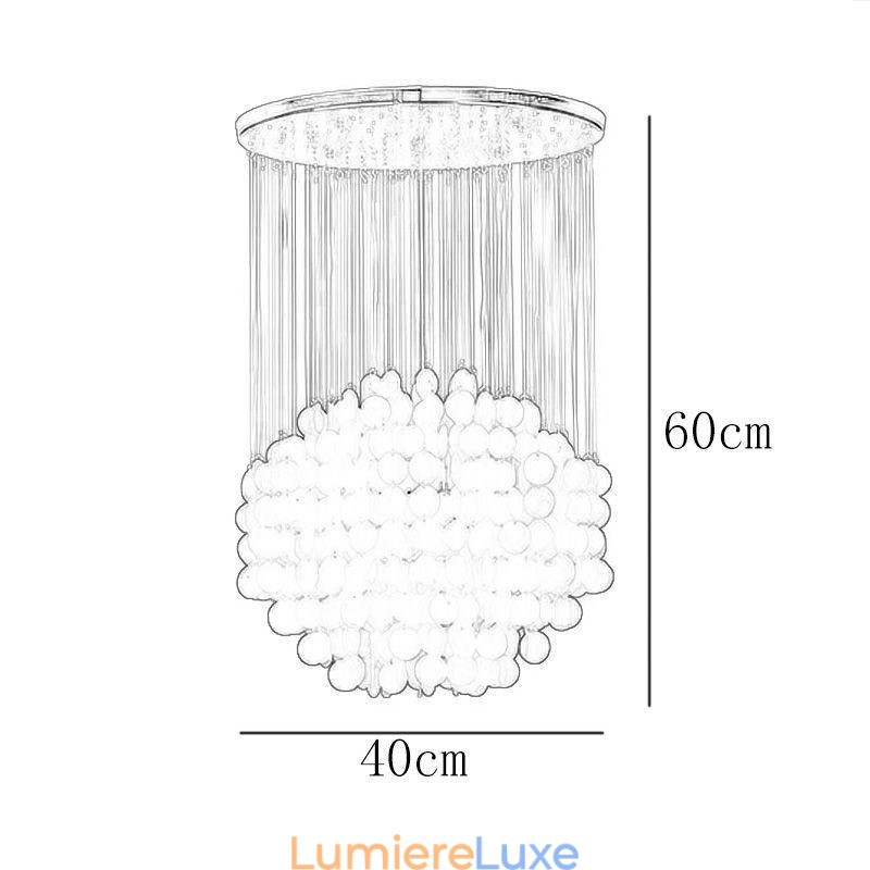 Suspension coquillage moderne, éclairage de plafond suspendu contemporain pour salle à manger