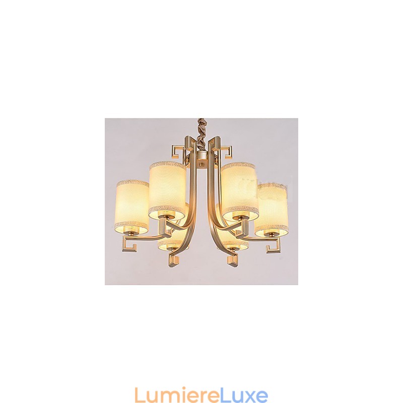 Lustre de style chinois en fer et cuivre imitation lampes à air