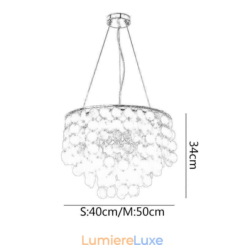 Plafonnier moderne en coquillage blanc, luminaire suspendu, lustre