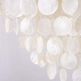 Plafonnier suspendu contemporain en forme de coquillage
