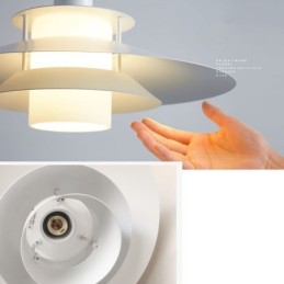 Suspension nordique en aluminium, éclairage de plafond minimaliste moderne
