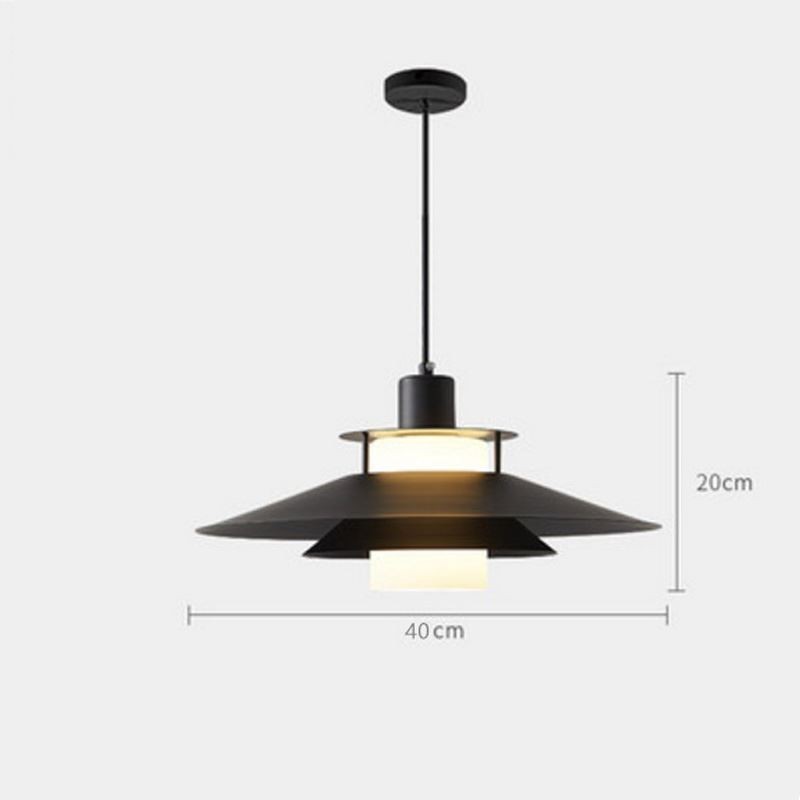 Suspension nordique en aluminium, éclairage de plafond minimaliste moderne