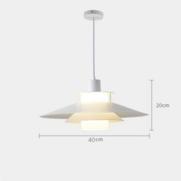 Suspension nordique en aluminium, éclairage de plafond minimaliste moderne