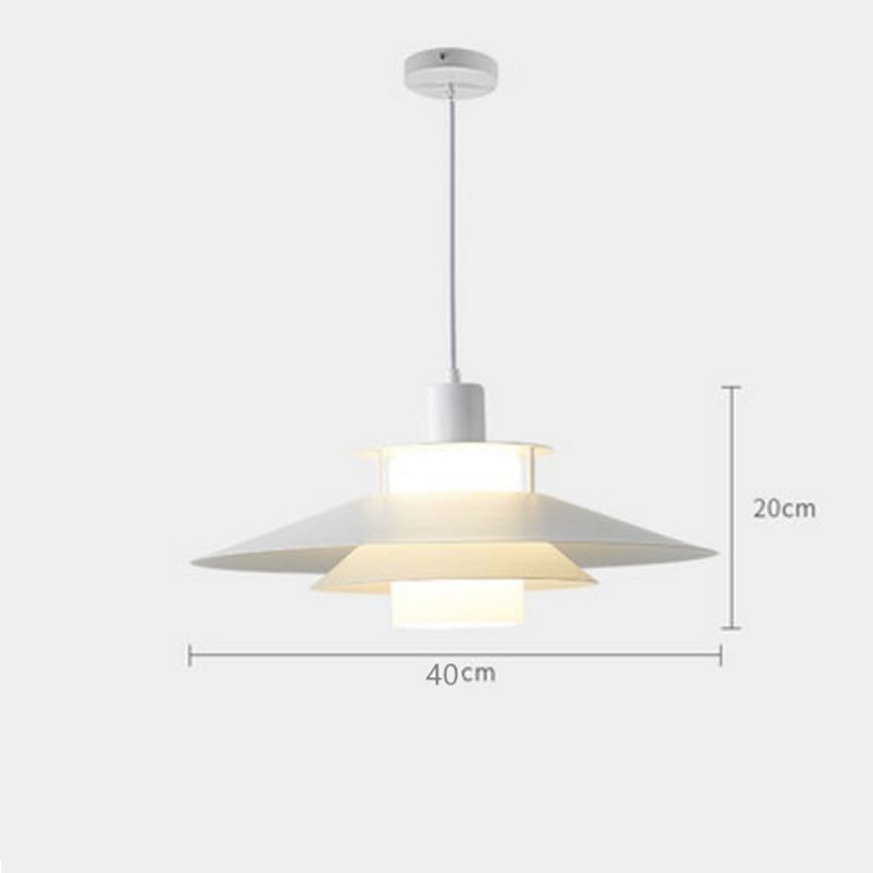 Suspension nordique en aluminium, éclairage de plafond minimaliste moderne
