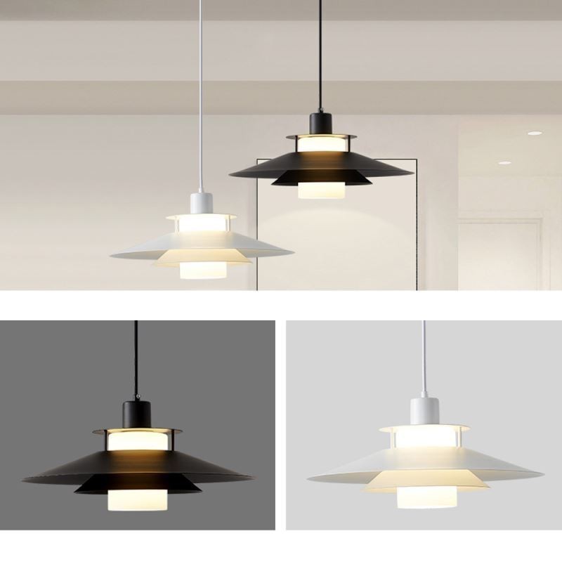 Suspension nordique en aluminium, éclairage de plafond minimaliste moderne