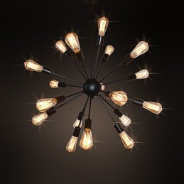 Lustre en métal et laiton antique Country Designers