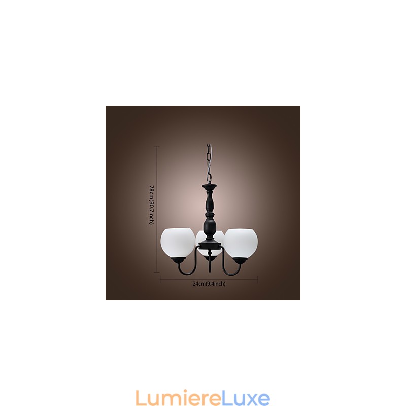 Lustre en bronze de style bougie classique traditionnel