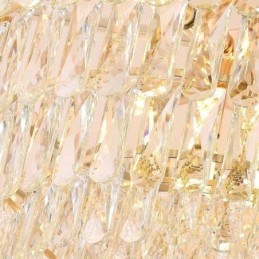 Plafonnier suspendu européen de luxe en cristal