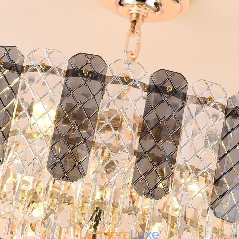 Plafonnier suspendu européen de luxe en cristal