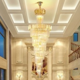 Grand plafonnier étincelant