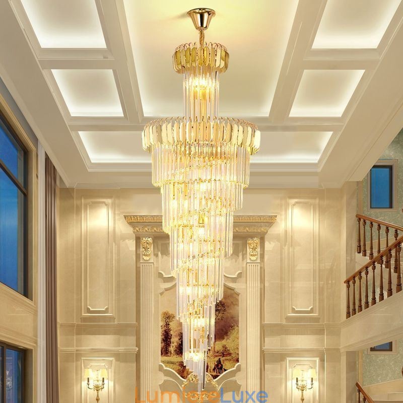 Grand plafonnier étincelant