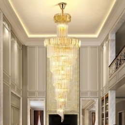Grand plafonnier étincelant