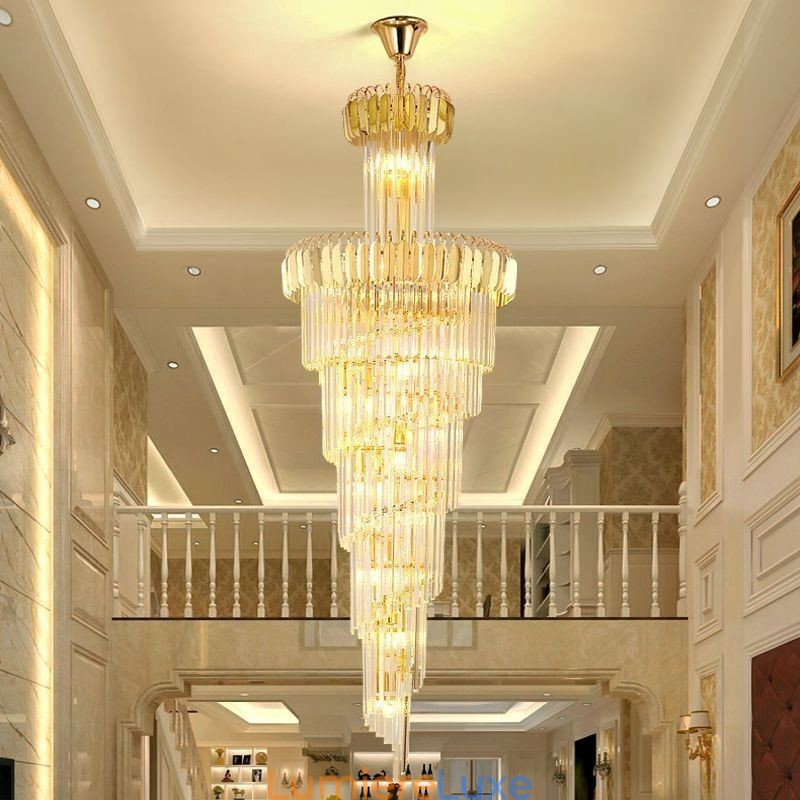 Grand plafonnier étincelant