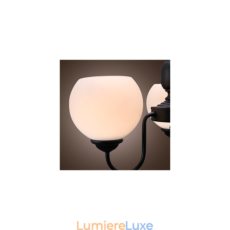 Lustre en bronze de style bougie classique traditionnel