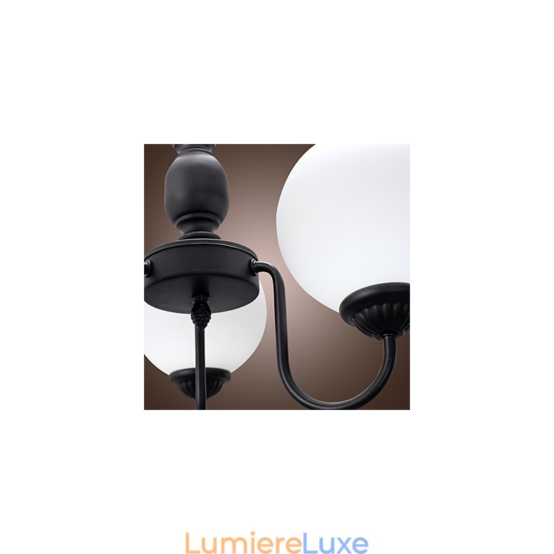 Lustre en bronze de style bougie classique traditionnel