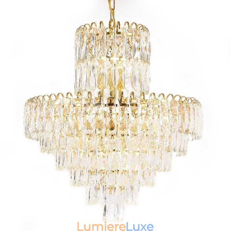 Suspension en cristal moderne, plafonniers contemporains