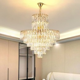 Suspension en cristal moderne, plafonniers contemporains