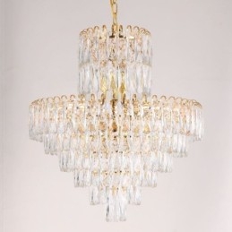 Suspension en cristal moderne, plafonniers contemporains