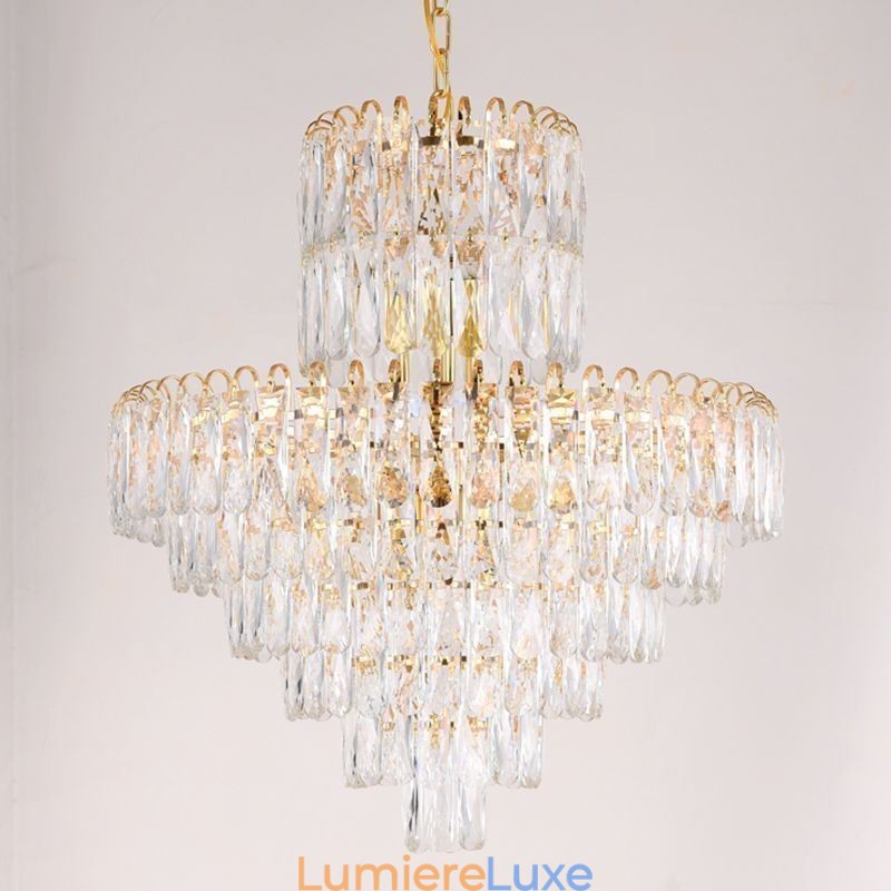 Suspension en cristal moderne, plafonniers contemporains