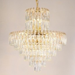 Suspension en cristal moderne, plafonniers contemporains