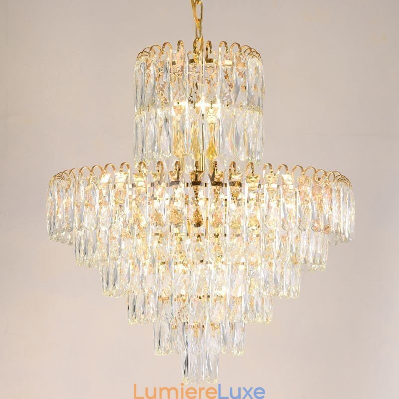 Suspension en cristal moderne, plafonniers contemporains