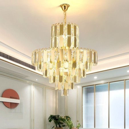 Suspension en cristal moderne, plafonniers contemporains Suspension en cristal moderne, plafonniers contemporains