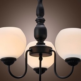 Lustre en bronze de style bougie classique traditionnel