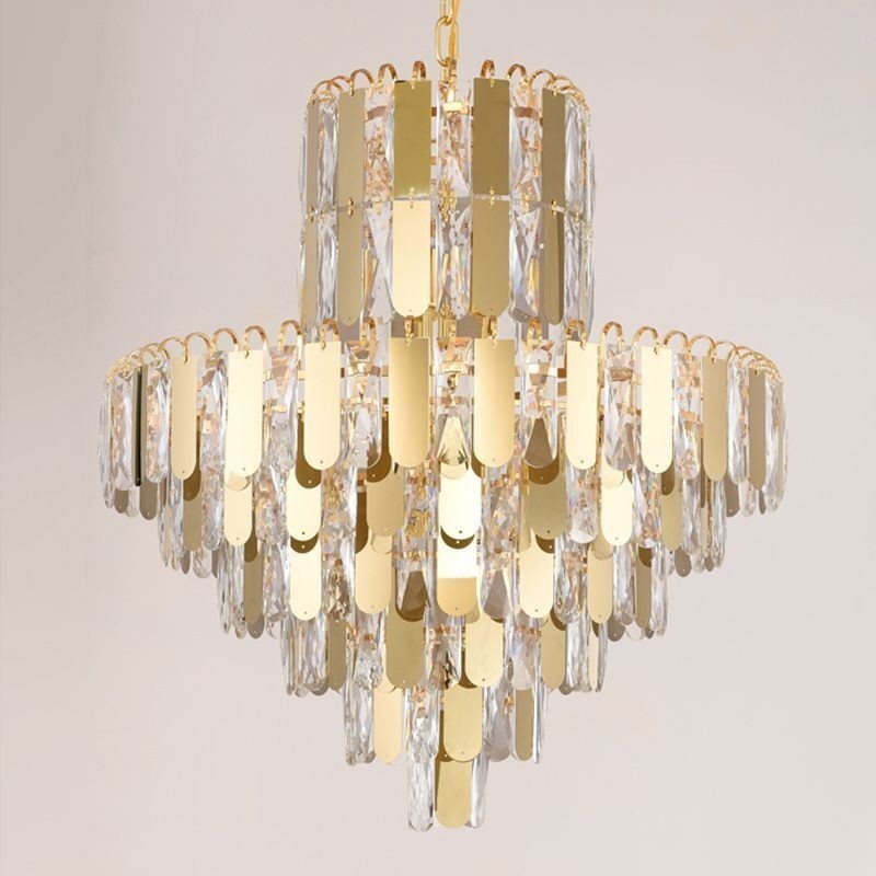 Suspension en cristal moderne, plafonniers contemporains