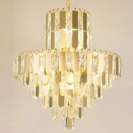 Suspension en cristal moderne, plafonniers contemporains
