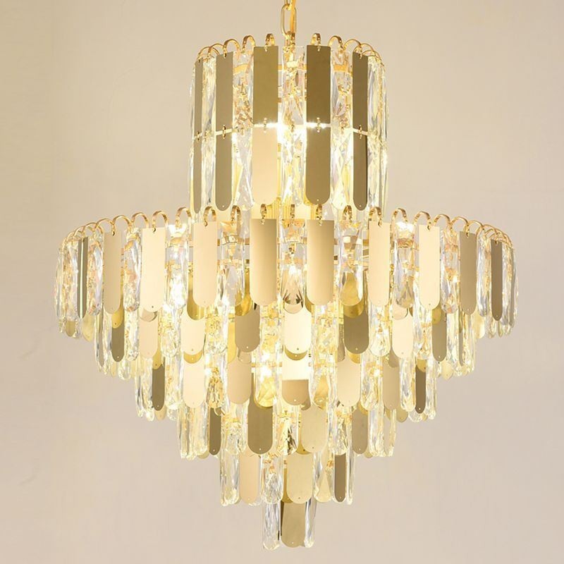 Suspension en cristal moderne, plafonniers contemporains