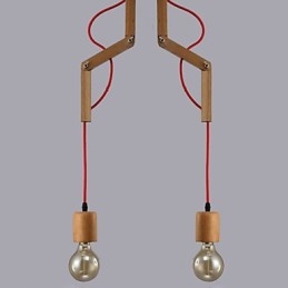 Lustre Mini Style Moderne Contemporain Bois Bambou
