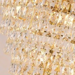 Plafonnier conique moderne en cristal