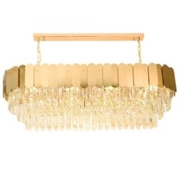 Suspension en cristal Plafonnier ovale de luxe