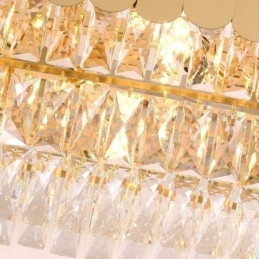 Suspension en cristal Plafonnier ovale de luxe