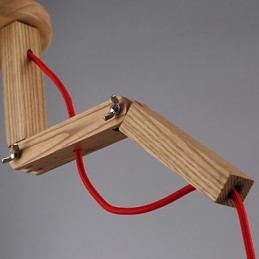Lustre Mini Style Moderne Contemporain Bois Bambou