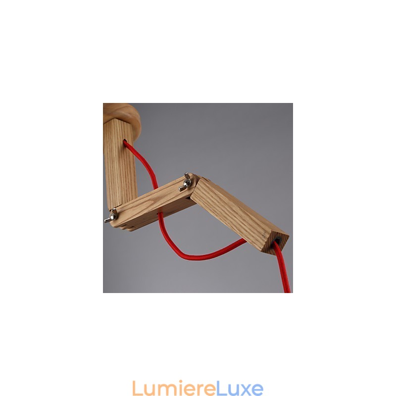 Lustre Mini Style Moderne Contemporain Bois Bambou