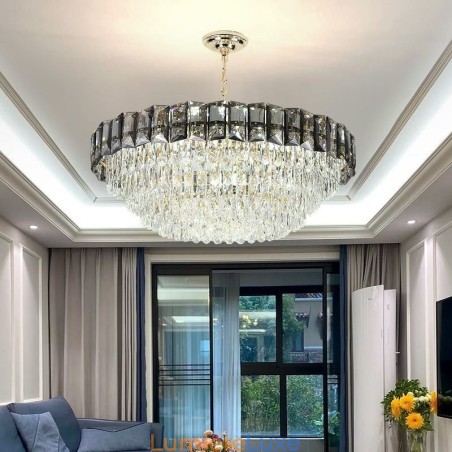 Suspension en cristal, plafonniers contemporains Suspension en cristal, plafonniers contemporains