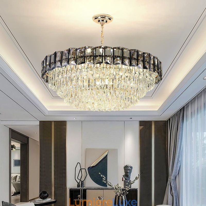 Suspension en cristal, plafonniers contemporains