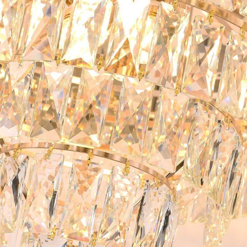 Plafonnier suspendu en cristal moderne