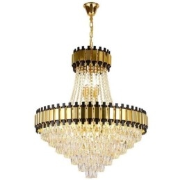 Plafonnier suspendu en cristal moderne