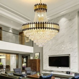 Plafonnier suspendu en cristal moderne