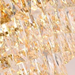Plafonnier suspendu en cristal moderne