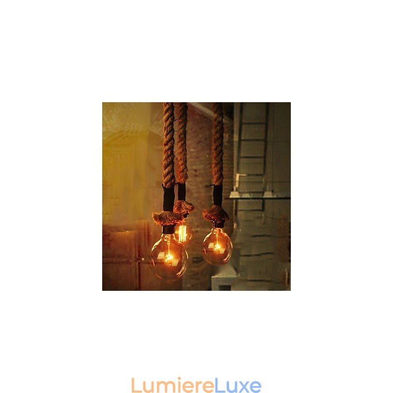 Lustre Mini Style Traditionnel Classique Suspension en Verre