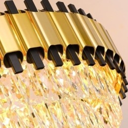 Plafonnier suspendu en cristal moderne